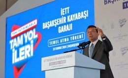 İBB bağlı kuruluşu İETT, İstanbul’daki 19. garajının inşasına Ekrem İmamoğlu’nun katıldığı törenle başladı