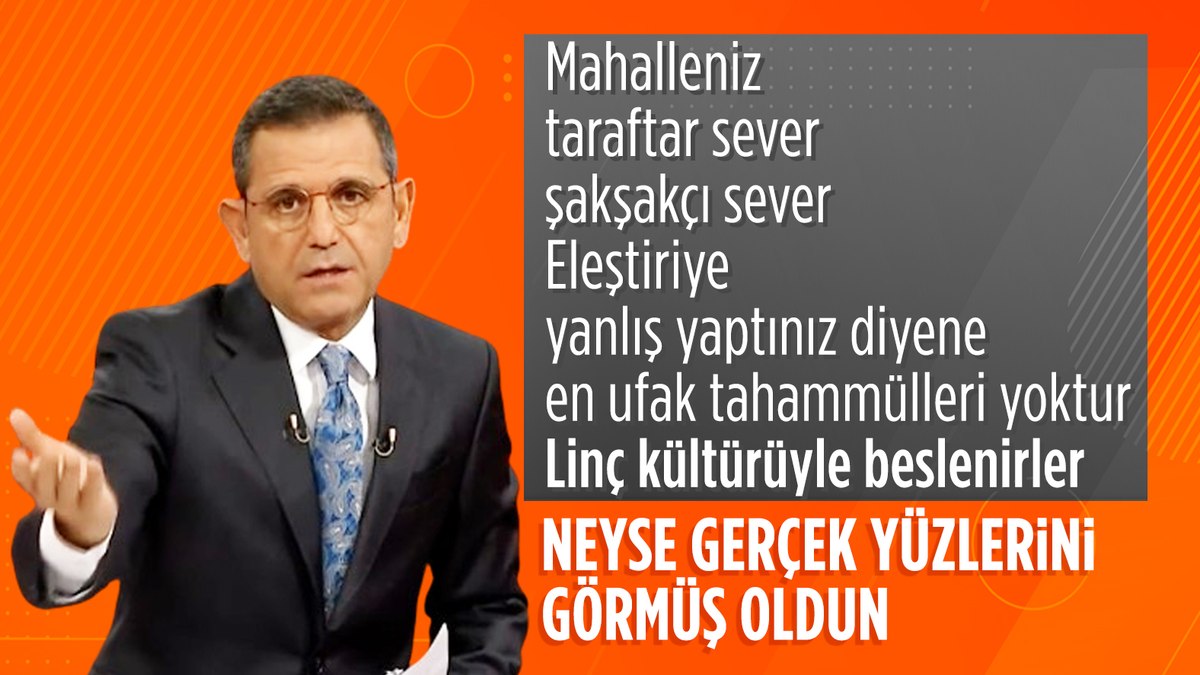 Gazeteci Fatih Portakal: Söylediklerimin arkasındayım